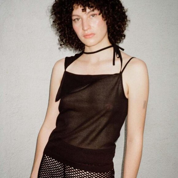 Maryam Nassir Zadeh Ivo top in black - Picture 5 of 5